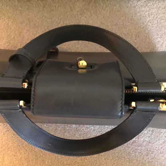 YSL Charcoal Leather Handbag authentic - Picture 5 of 13